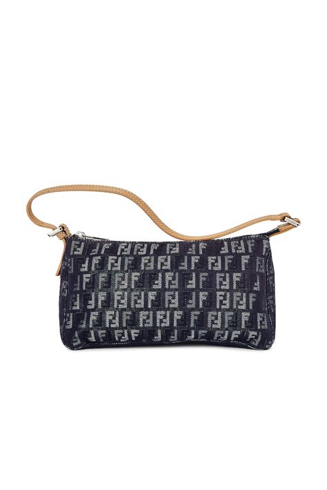 fendi zucchino pochette black|Fendi Zucchino Pochette .